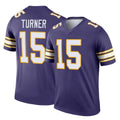 M.Vikings #15 Dallas Turner Player Purple Limited Classic Home Game Odoa Stitched Jerseys