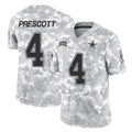 D.Cowboys #4 Dak Prescott Player Arctic Camo Salute to Service Limited Home Game Odoa Stitched Jerseys