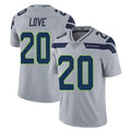 S.Seahawks #20 Julian Love Player Gray Limited Vapor Untouchable Home Game Odoa Stitched Jerseys