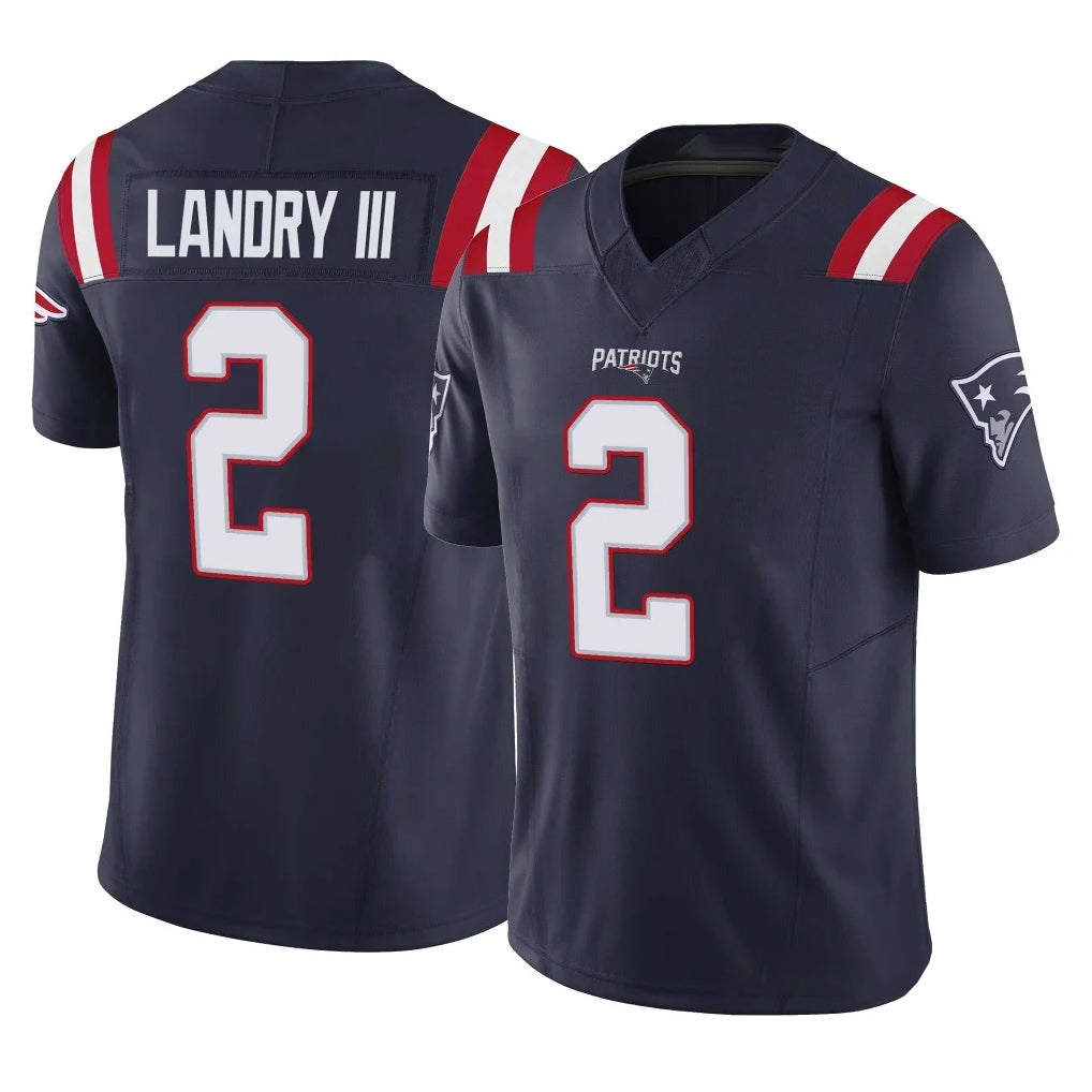 NE.Patriots #2 Harold Landry III Player Navy Limited Vapor F.U.S.E. Home Game Odoa Stitched Jerseys