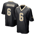 NO.Saints #6 Tyler Shough Player Black Home Game Odoa Stitched Jerseys