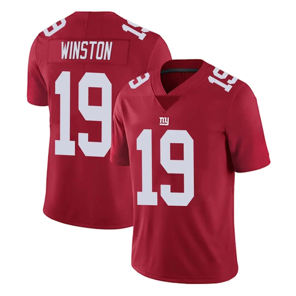 NY.Giants #19 Jameis Winston Player Red Limited Vapor Untouchable Home Game Odoa Stitched Jerseys