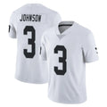 LV.Raiders #3 Taron Johnson Player White Limited Vapor Untouchable Home Game Stitched Jerseys