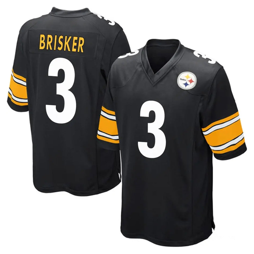 P.Steelers #3 Jaquan Brisker Player Black Home Game Odoa Stitched Jerseys