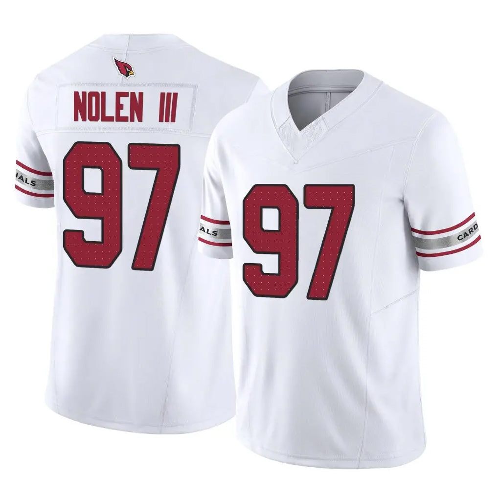 A.Cardinals #97 Walter Nolen III Player White Vapor F.U.S.E. Limited Home Game Odoa Stitched Jerseys