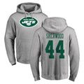 NY.Jets #44 Jamien Sherwood Player Gray LOGO Pullover Hoodies Limited Game Odoa Stitched Jerseys