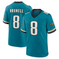 J.Jaguars #8 Mark Brunell?Player Teal Prowler Throwback Limited Home Game Odoa Stitched Jerseys