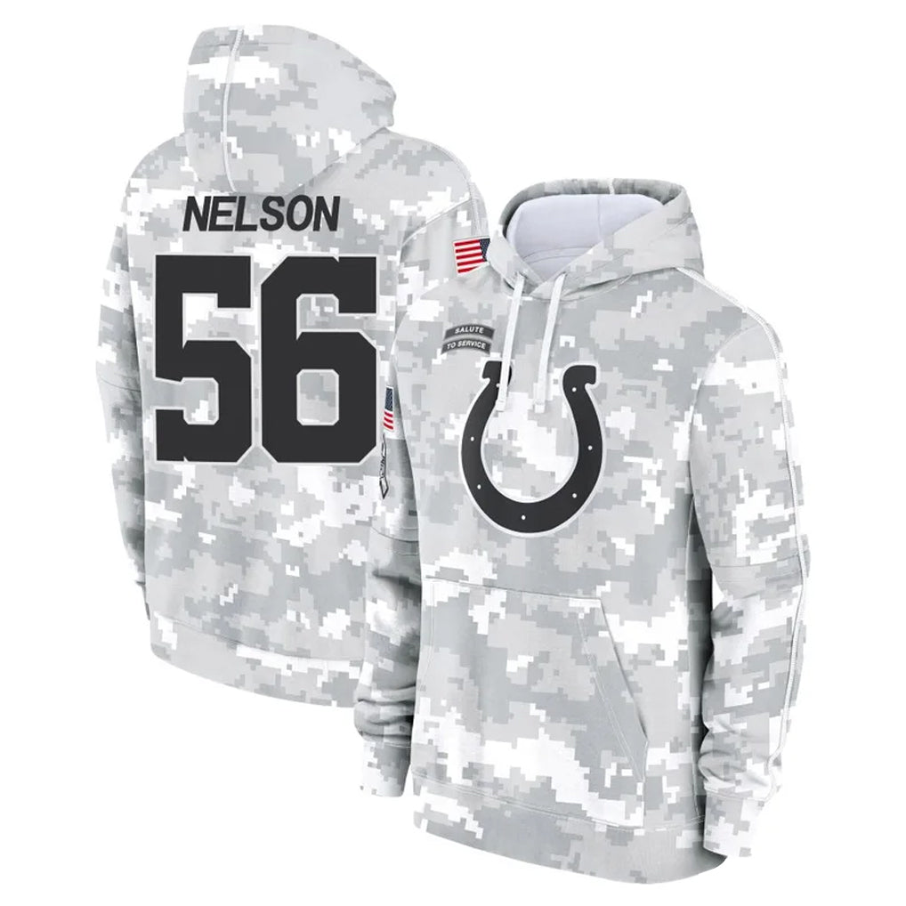 IN.Colts #56 Quenton Nelson Player Arctic Camo Salute to Service Hoodies Limited Game Odoa Stitched Jerseys