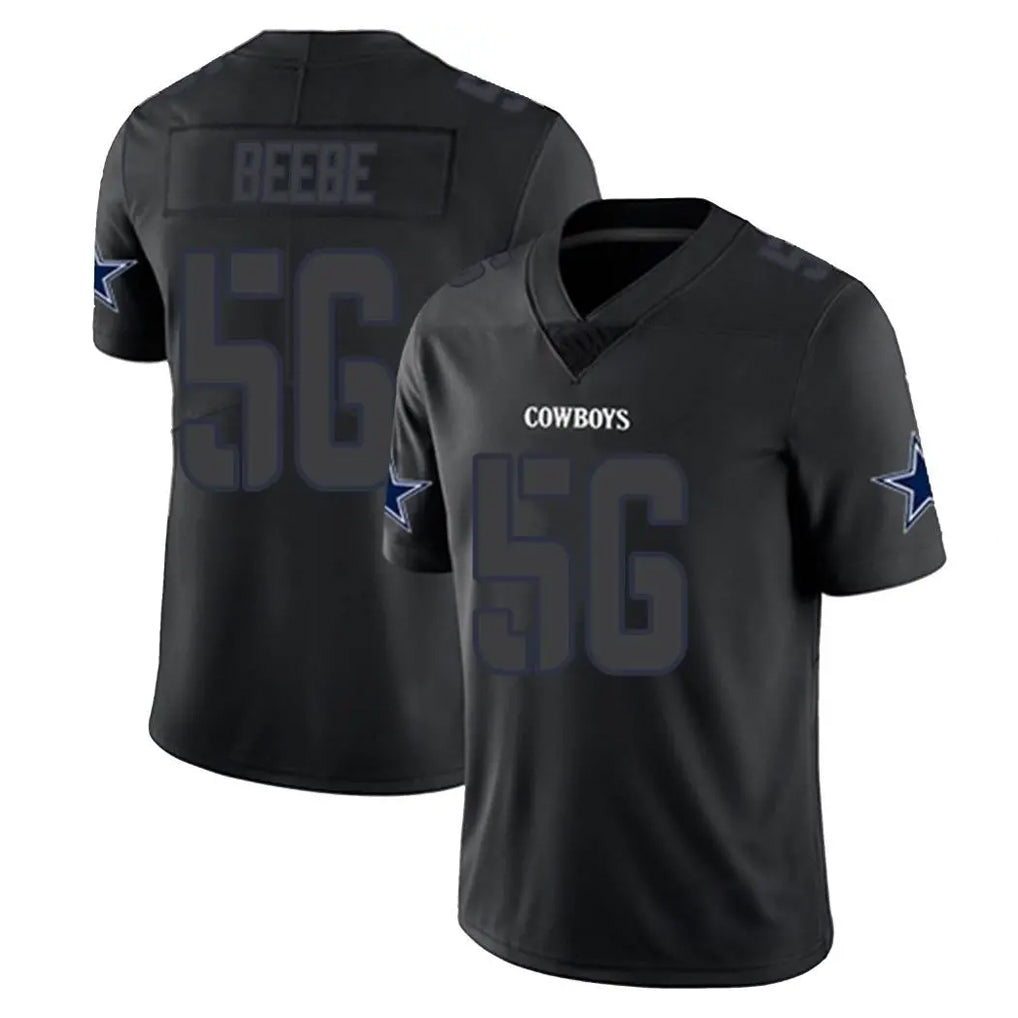 D.Cowboys #56 Cooper Beebe Player Black Impact Limited Home Game Odoa Stitched Jerseys