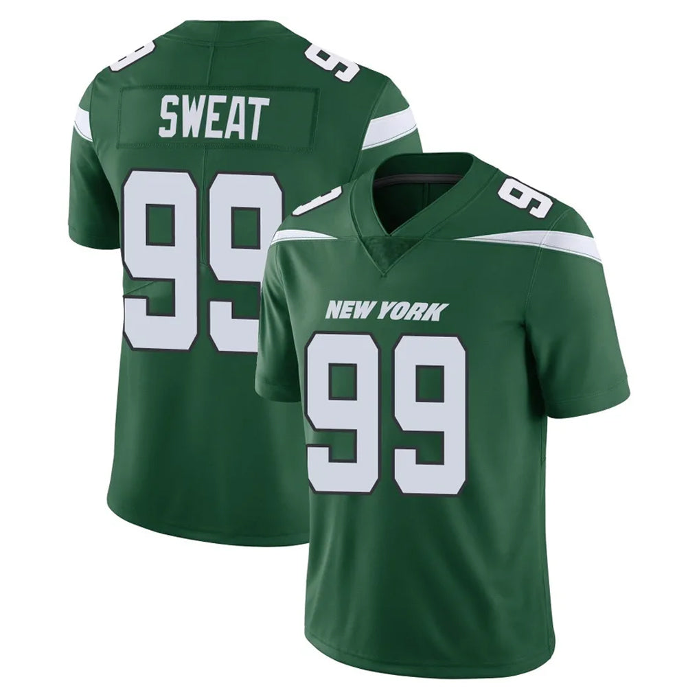 NY.Jets #99 T'Vondre Sweat Player Green Limited Vapor Home Game Odoa Stitched Jerseys