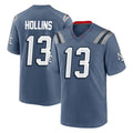 NE.Patriots #13 Mack Hollins Player Blue Rivalries Collection Home Game Odoa Stitched Jerseys