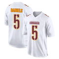 W.Commanders #5 Jayden Daniels Player White Tundra Fashion Home Game Odoa Stitched Jerseys