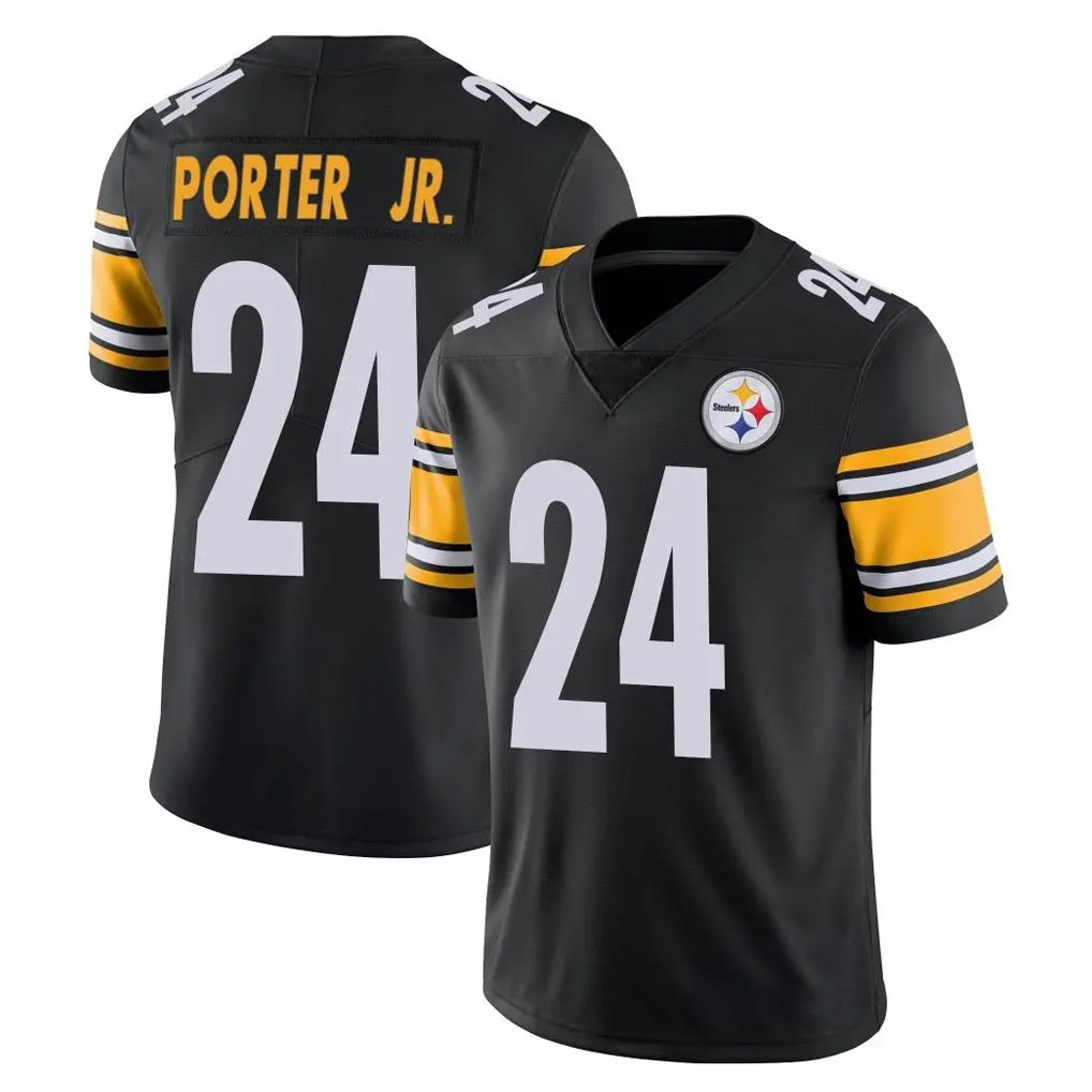 P.Steelers #24 Joey Porter Jr. Player Black Limited Vapor Untouchable Home Game Odoa Stitched Jerseys