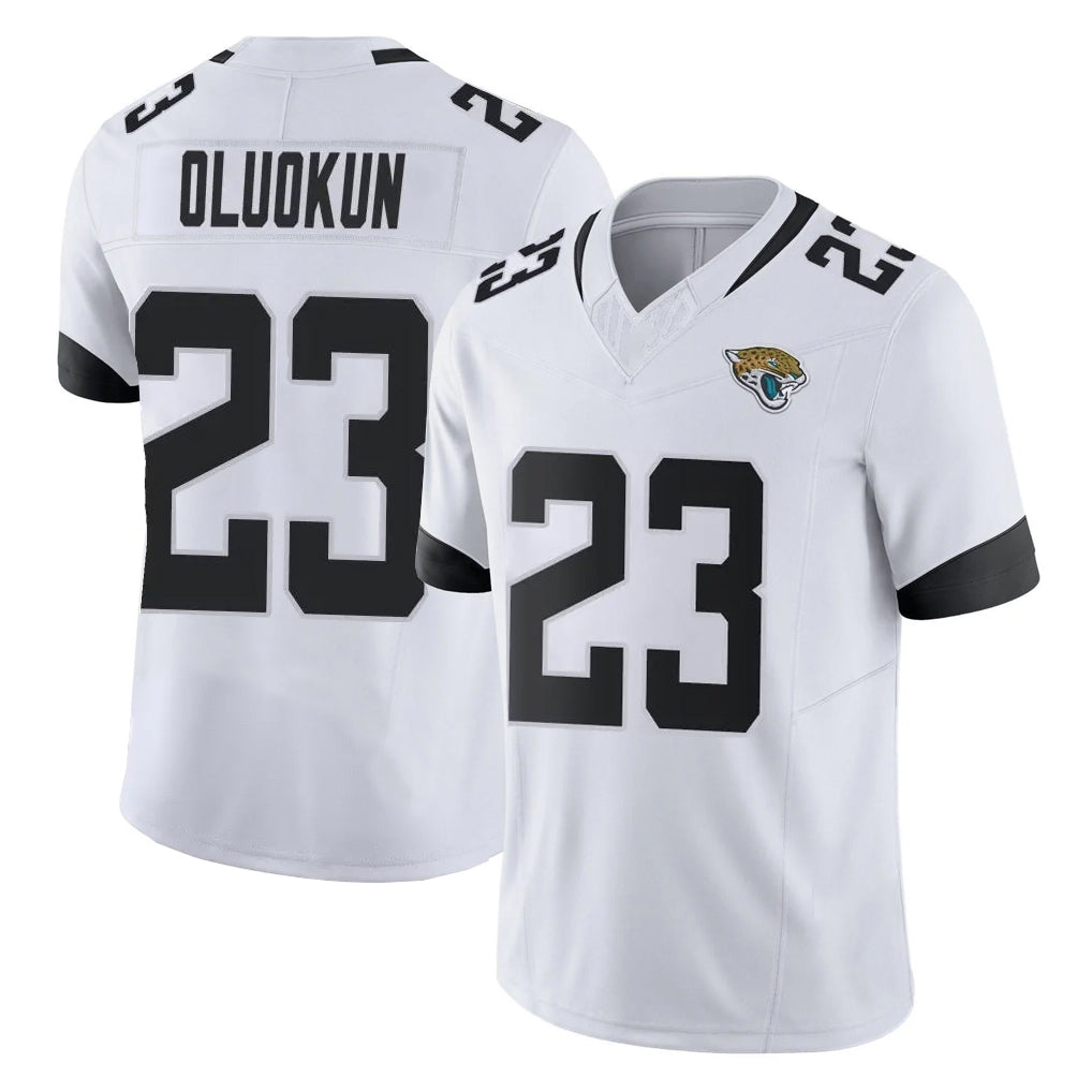 J.Jaguars #23 Foyesade Oluokun Player White Vapor F.U.S.E. Limited Home Game Odoa Stitched Jerseys