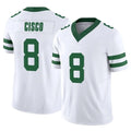 NY.Jets #8 Andre Cisco Player White Legacy Limited Vapor F.U.S.E. Home Game Odoa Stitched Jerseys