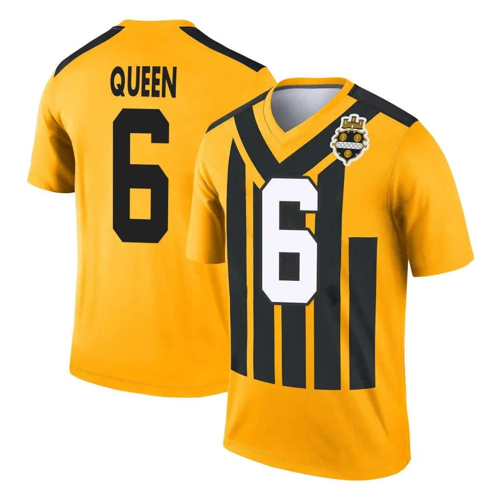 P.Steelers #6 Patrick Queen Player Gold Legend Limited 1933 Throwback Performance Home Game Odoa Stitched Jerseys