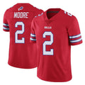 B.Bills #2 DJ Moore Player Red Vapor Untouchable Limited Odoa Stitched Jerseys