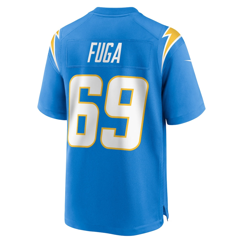 Odoa LA.Chargers #69 Josh Fuga Powder Blue Team Game Jersey