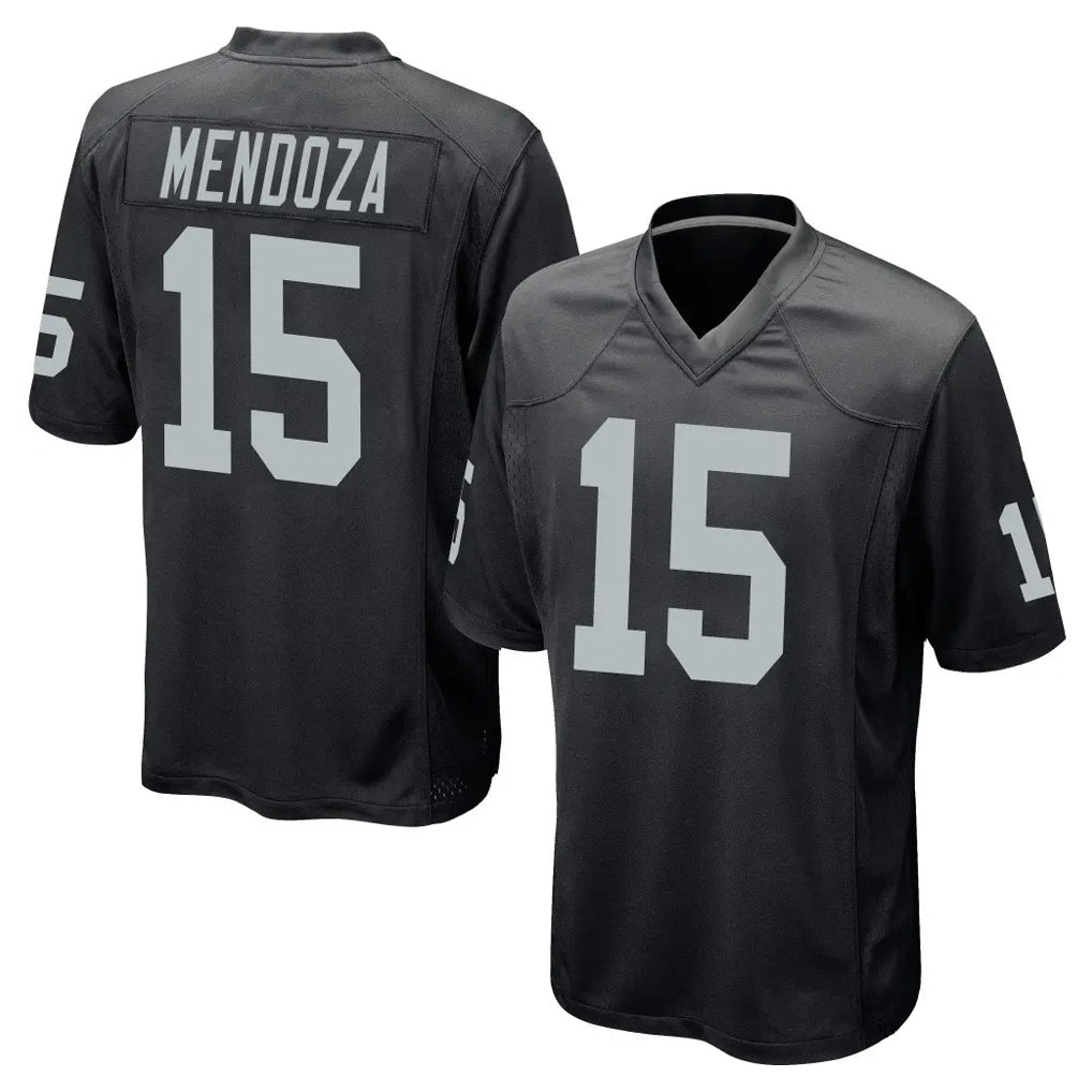 LV.Raiders #15 Fernando Mendoza Player Black Home Game Odoa Stitched Jerseys