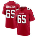 A.Falcons #65 Matthew Bergeron Player Red Team Color Home Game Odoa Stitched Jerseys