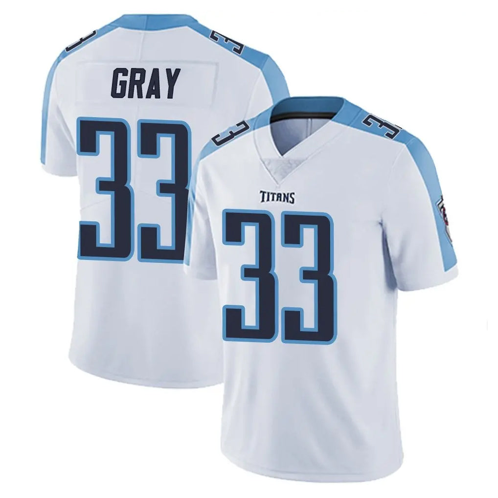 T.Titans #33 Cedric Gray Player White Limited Vapor Untouchable Home Game Odoa Stitched Jerseys