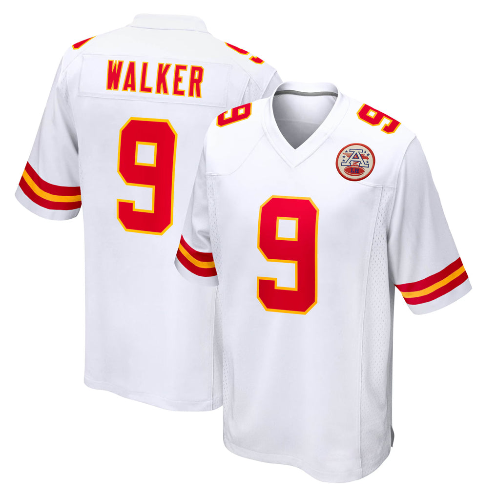 KC.Chiefs #9 Kenneth Walker III Player White Home Game Odoa Stitched Jerseys