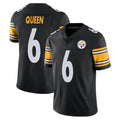 P.Steelers #6 Patrick Queen Player Black Limited Vapor Untouchable Home Game Odoa Stitched Jerseys