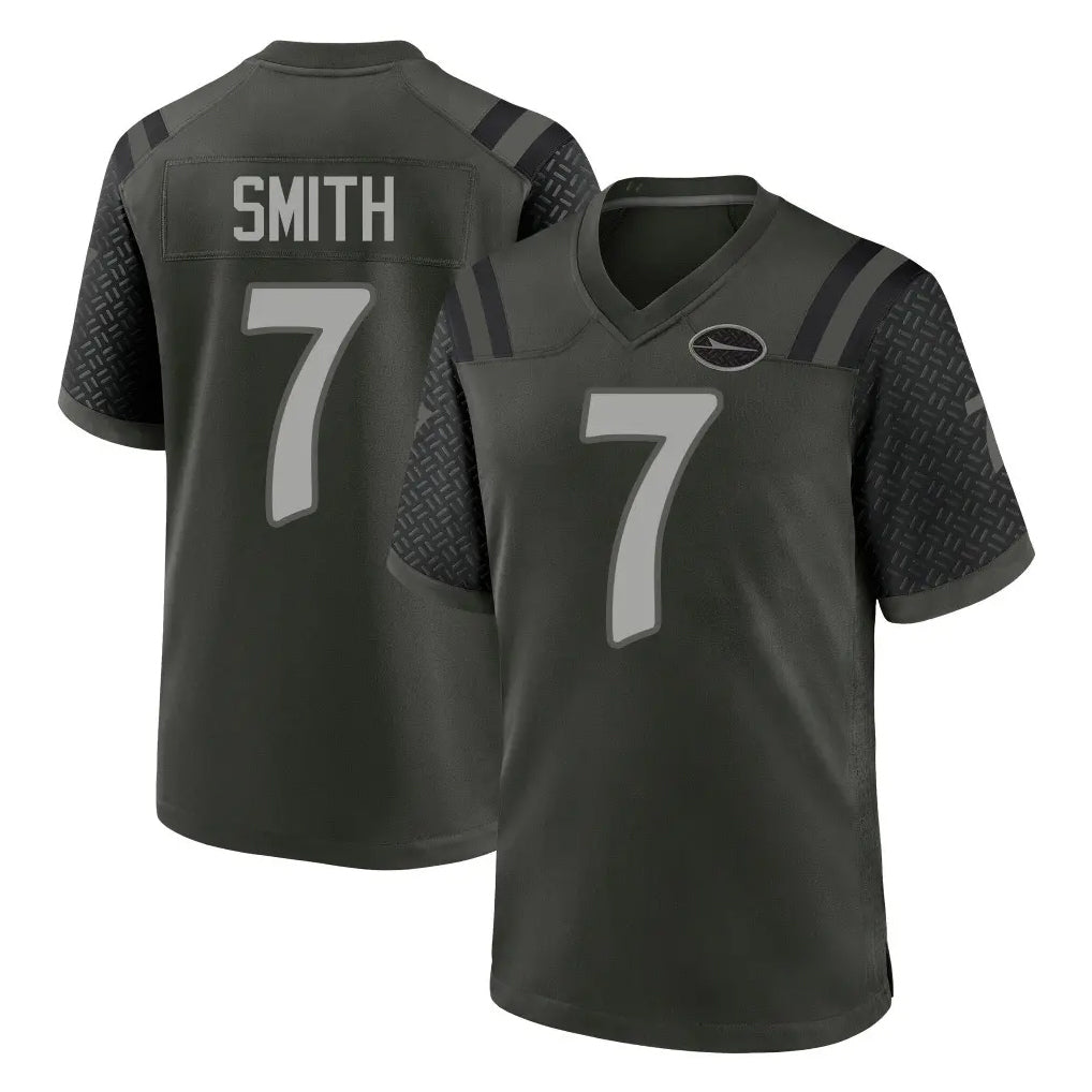 NY.Jets #7 Geno Smith Player Green 2025 Rivalries Collection Home Game Odoa Stitched Jerseys