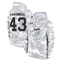 M.Vikings #43 Andrew Van Ginkel Player Arctic Camo Salute to Service Pullover Hoodies Limited Game Odoa Stitched Jerseys