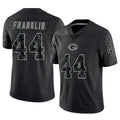GB.Packers #44 Zaire Franklin Player Black Reflective Limited Home Game Odoa Stitched Jerseys
