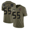 H.Texans #55 Danielle Hunter Player Olive 2025 Salute To Service Limited Game Odoa Stitched Jerseys