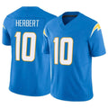 LA.Chargers #10 Justin Herbert Player Blue Limited Vapor F.U.S.E. Home Game Odoa Stitched Jerseys
