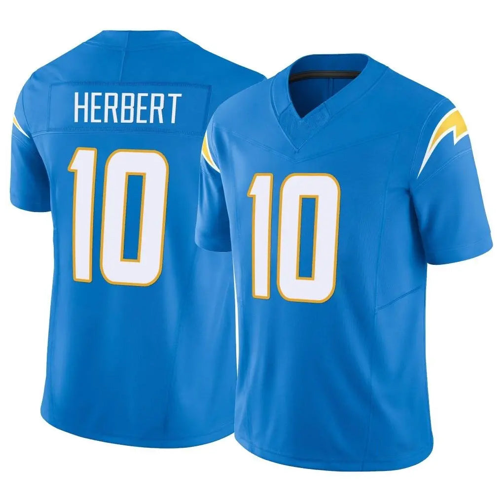 LA.Chargers #10 Justin Herbert Player Blue Limited Vapor F.U.S.E. Home Game Odoa Stitched Jerseys