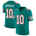 M.Dolphins #10 Jacob Rodriguez Player Aqua Limited Alternate Vapor Untouchable Home Game Odoa Stitched Jerseys