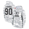 GB.Packers #90 Lukas Van Ness Player Arctic Camo Salute to Service Hoodies Limited Game Odoa Stitched Jerseys