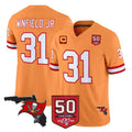 TB.Buccaneers #31 Antoine Winfield Jr. Player Orange 50th Season Vapor Limited Home Game Odoa Stitched Jerseys
