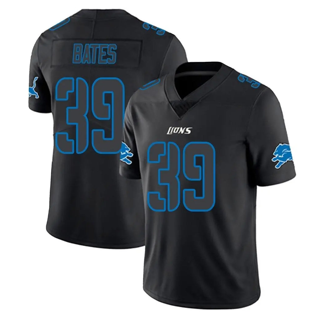 D.Lions #39 Jake Bates Player Black Impact Limited Home Game Odoa Stitched Jerseys