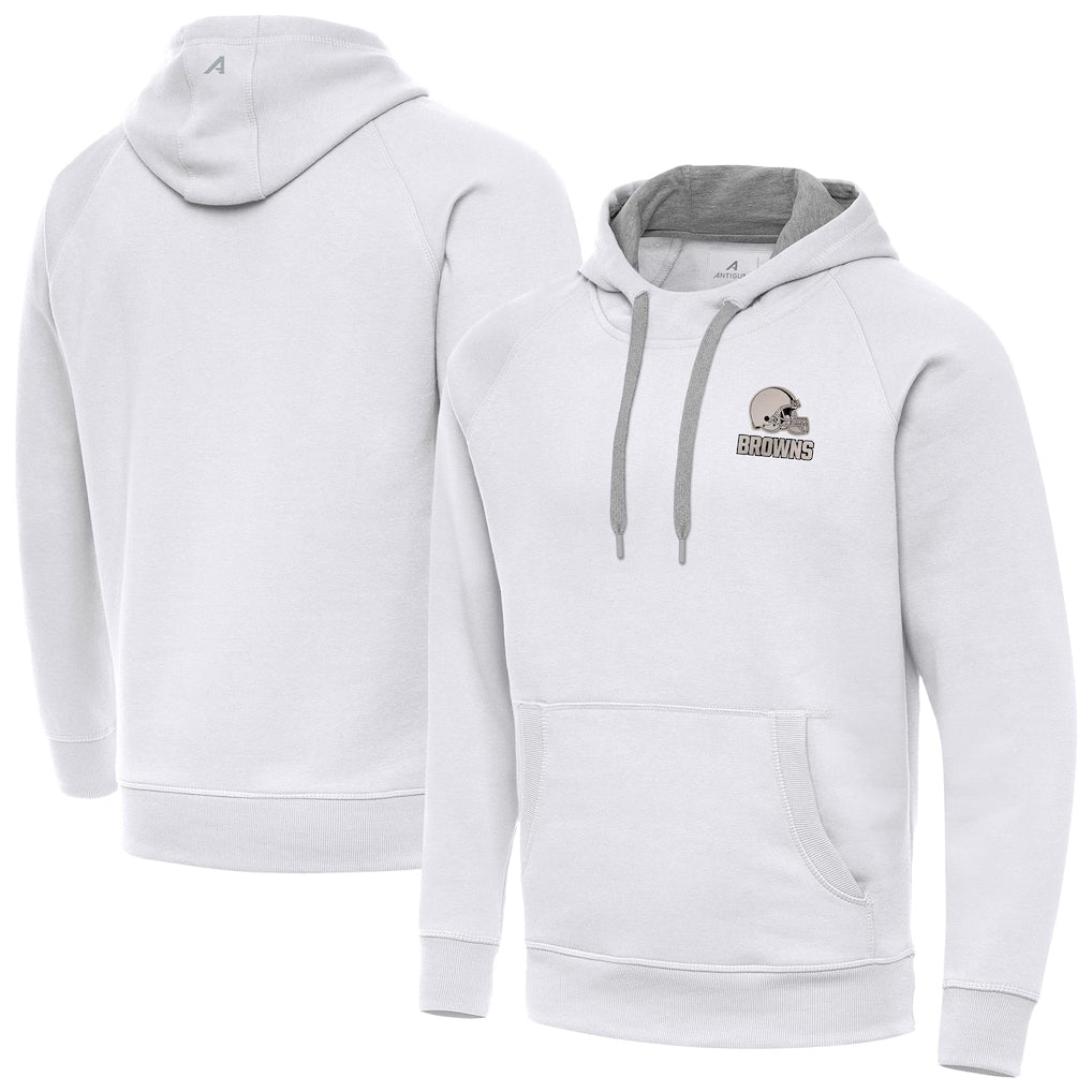 C.Browns ## Browns Blank Player White Brushed Carbon Pullover Hoodie Limited Odoa Stitched Jerseys