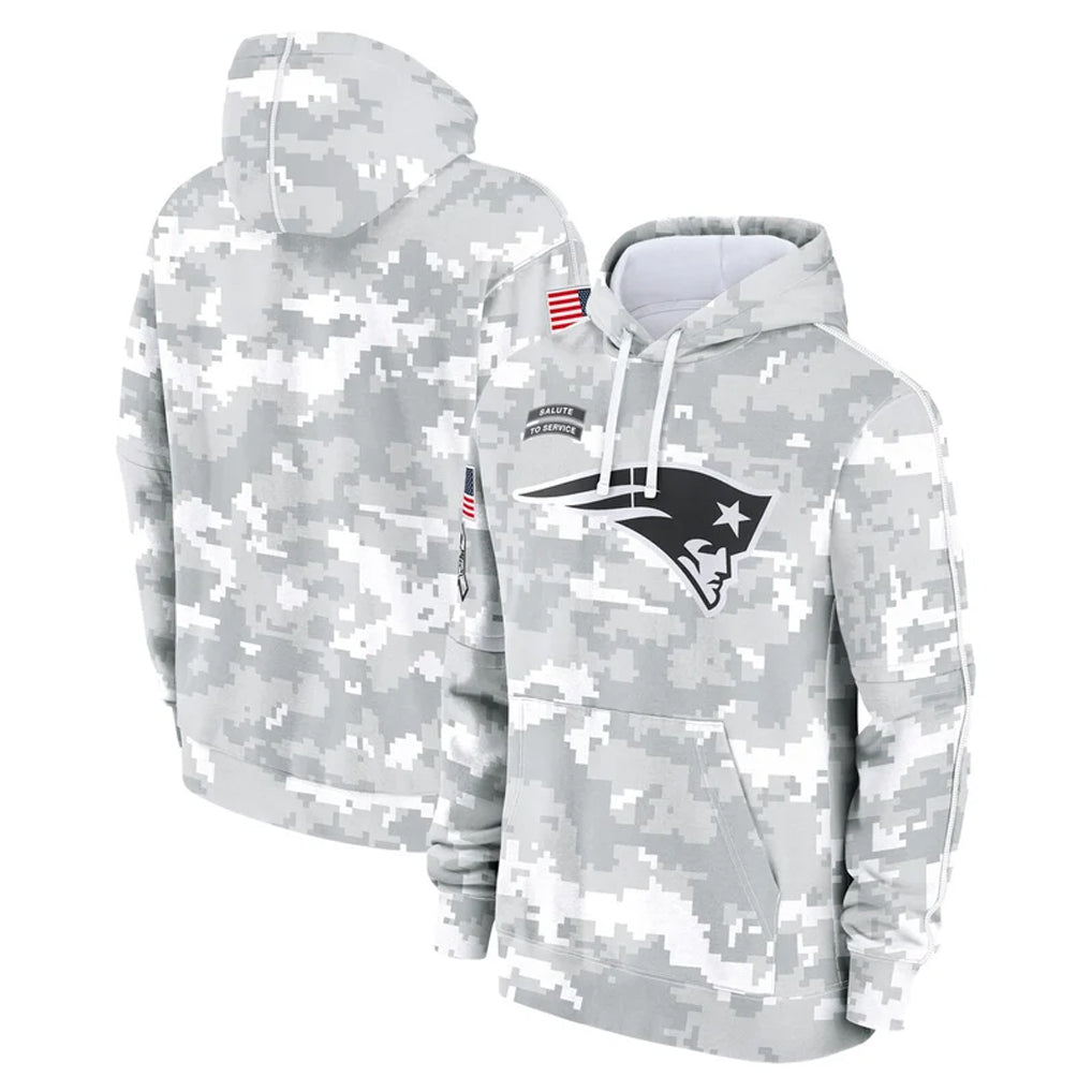 NE.Patriots ## Patriots Blank Player Arctic Camo Salute to Service Pullover Hoodies Limited Game Odoa Stitched Jerseys