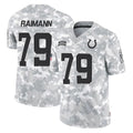 IN.Colts #79 Bernhard Raimann Player Arctic Camo Salute To Service Limited Game Odoa Stitched Jerseys