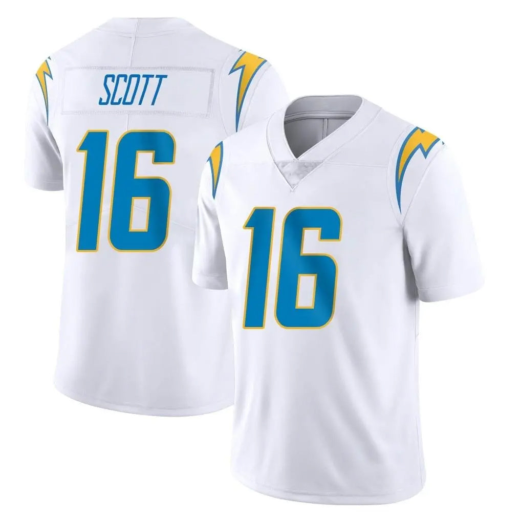 LA.Chargers #16 J.K. Scott Player White Limited Vapor Untouchable Home Game Odoa Stitched Jerseys