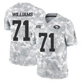 SF.49ers #71 Trent Williams Player Arctic Camo Limited Salute To Service Home Game Odoa Stitched Jerseys