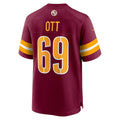 Odoa W.Commanders #69 Tyler Ott Burgundy Game Jersey