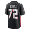 Odoa A.Falcons #72 Michael Jerrell Black Team Game Jersey