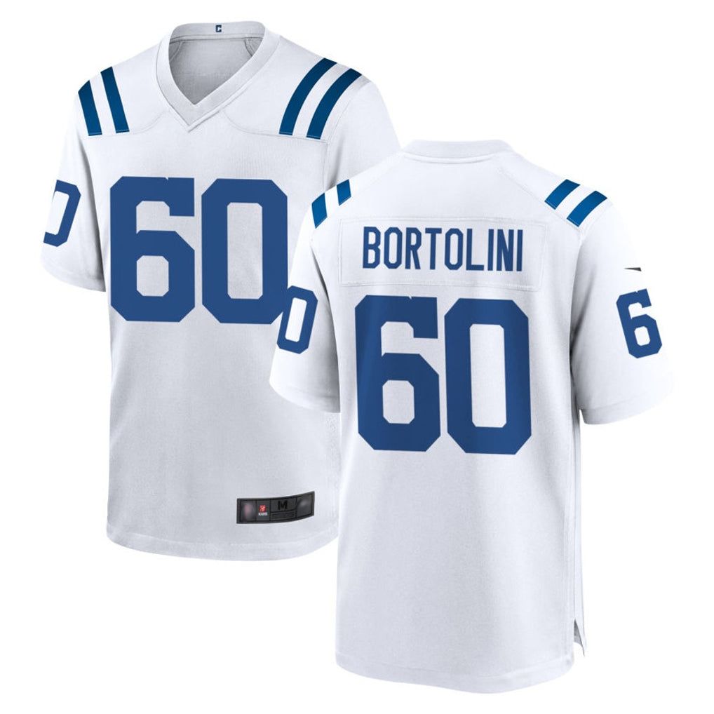 IN.Colts #60 Tanor Bortolini Player White Home Game Odoa Stitched Jerseys