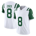 NY.Jets #8 Andre Cisco Player White Limited Classic Vapor F.U.S.E. Home Game Odoa Stitched Jerseys