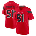 H.Texans #51 Will Anderson Jr. Player Red Alternate Home Game Odoa Stitched Jerseys
