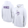 M.Vikings ## Vikings Blank Player White LOGO Pullover Hoodies Home Game Odoa Stitched Jerseys