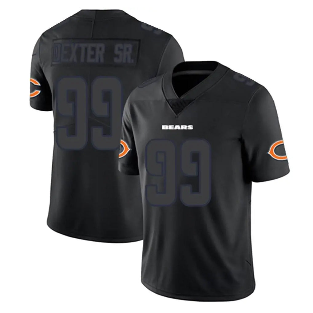 C.Bears #99 Gervon Dexter Sr. Player Black Impact Limited Game Odoa Stitched Jerseys