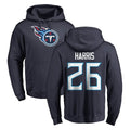 T.Titans #26 Marcus Harris Player Navy Logo Pullover Hoodies Home Game Odoa Stitched Jerseys